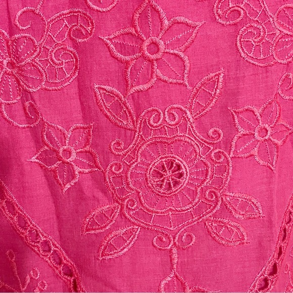 Yoana Baraschi Anthropologie Embroidered, Lace Shift Dress size 4 - Picture 5 of 5